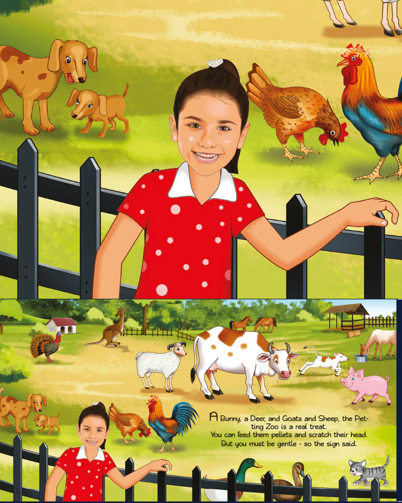 My Selfies At The Zoo | Personalised Children Book - Image 7